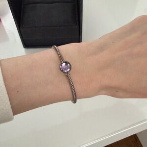 David Yurman Petite Chatelaine amethyst gemstone bracelet